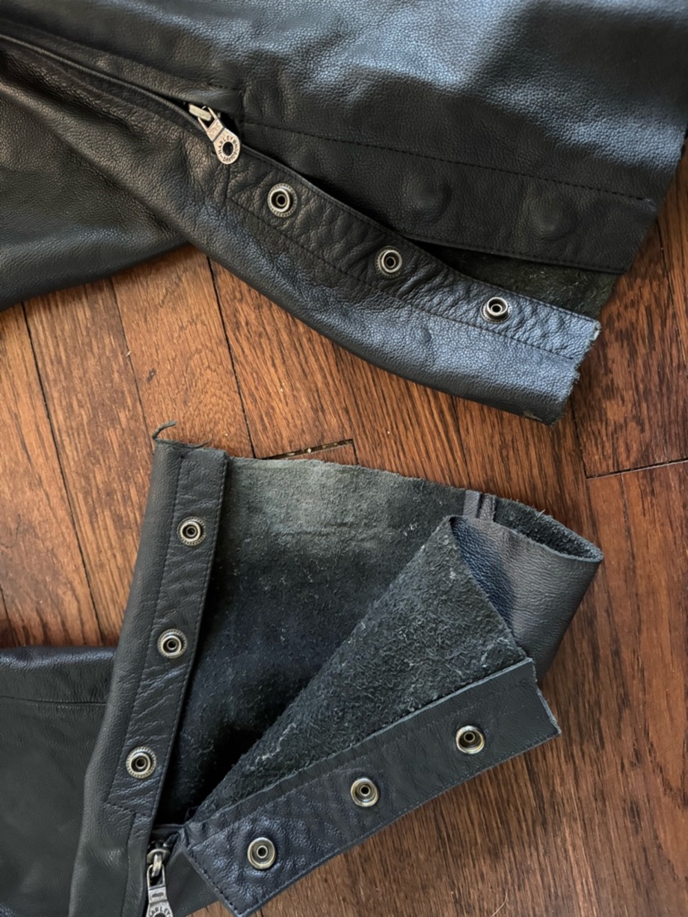 Harley-Davidson Black Leather Riding Jacket Panel - Picture 6 of 16